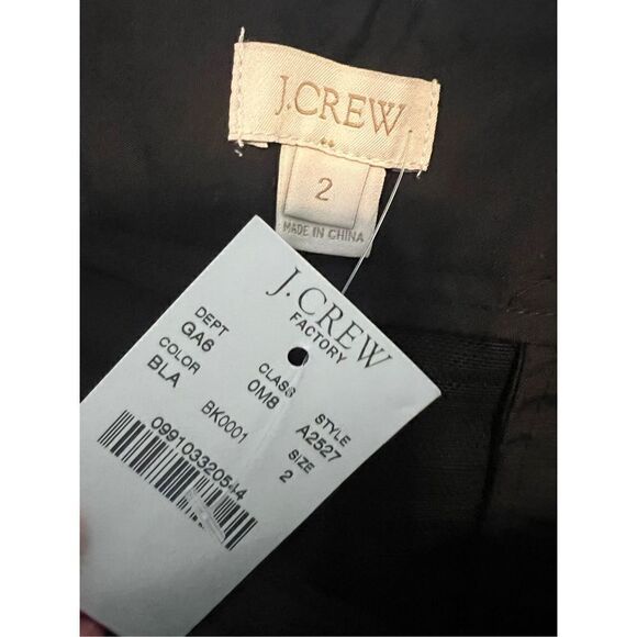 NWT Jcrew Womens Black Linen Shorts Size 2 - Picture 3 of 4